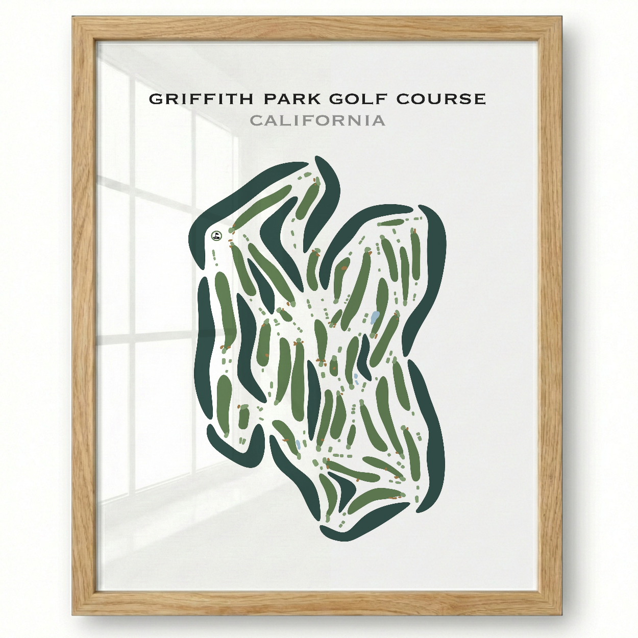 Griffith Park Golf Courses, California - Printed Golf Courses