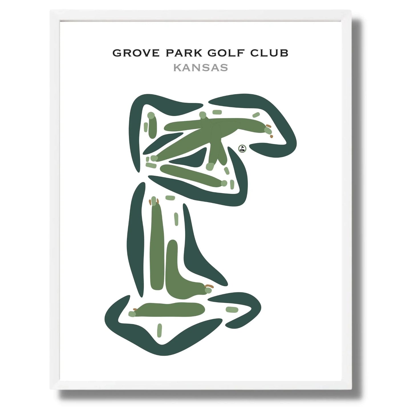 Grove Park Golf Club, Kansas - Printed Golf Courses