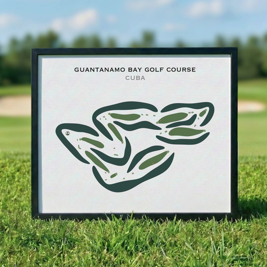 Guantanamo Bay Golf Course, Cuba - Printed Golf Courses
