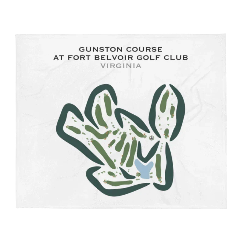 Gunston Course at Fort Belvoir Golf Club, Virginia - Printed Golf Courses