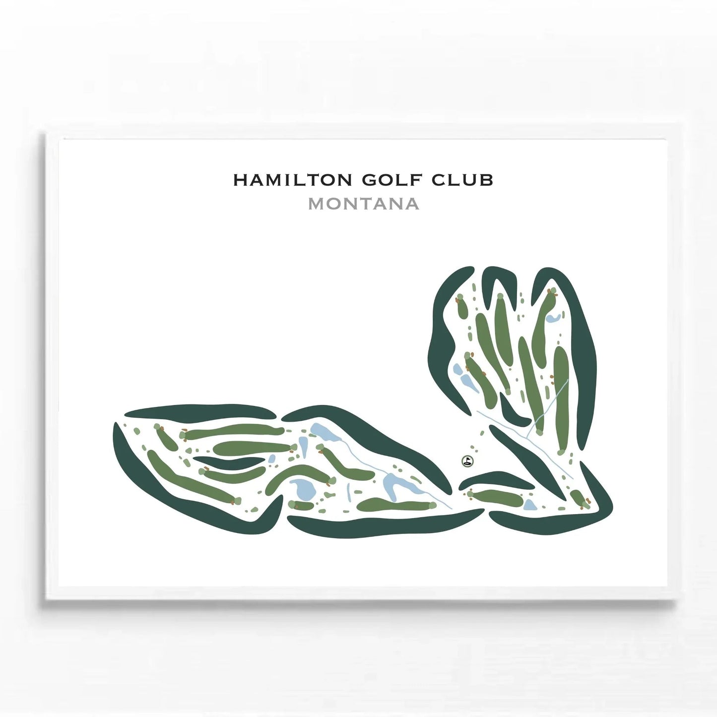 Hamilton Golf Club, Montana - Printed Golf Courses
