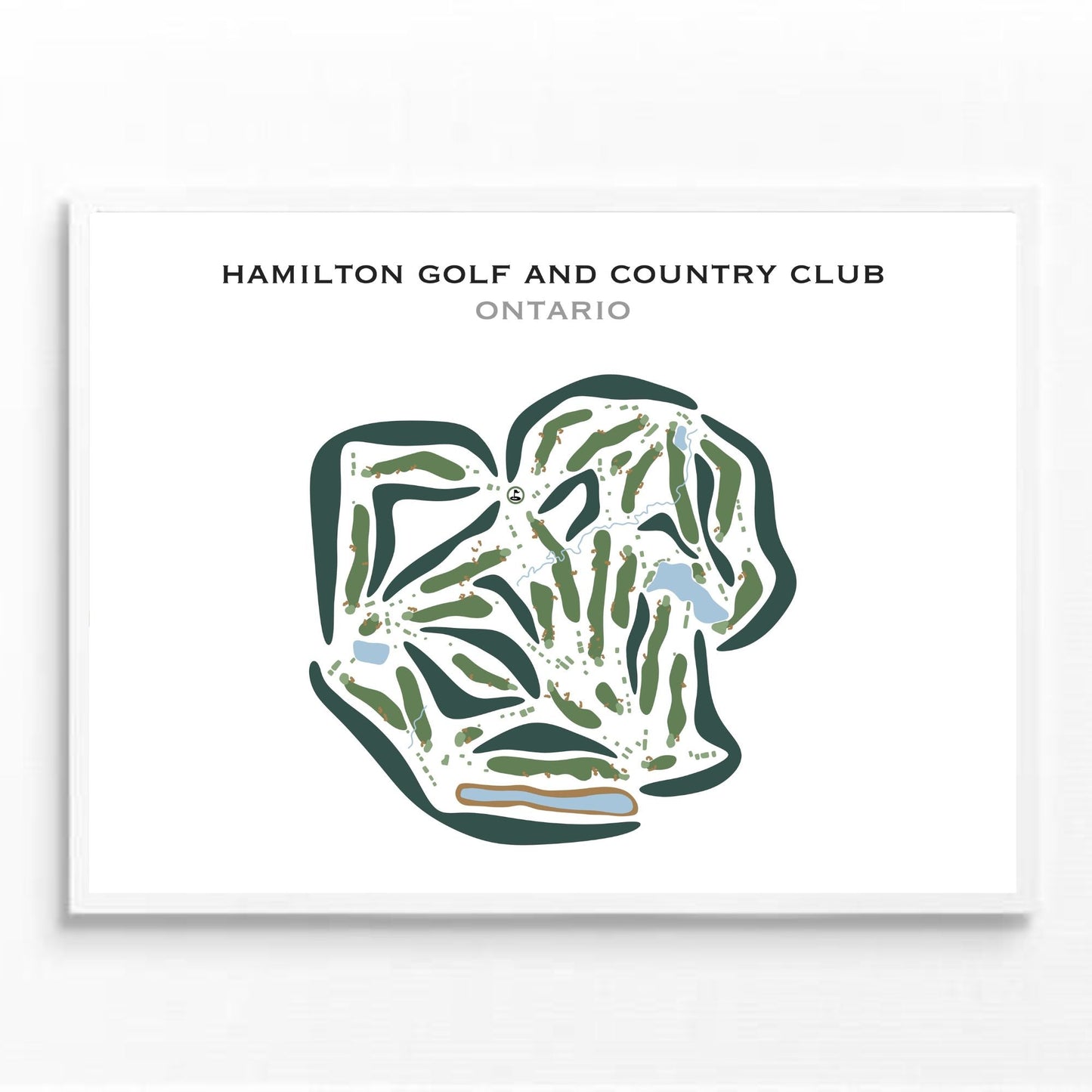 Hamilton Golf and Country Club, Ontario, Canada - Printed Golf Courses