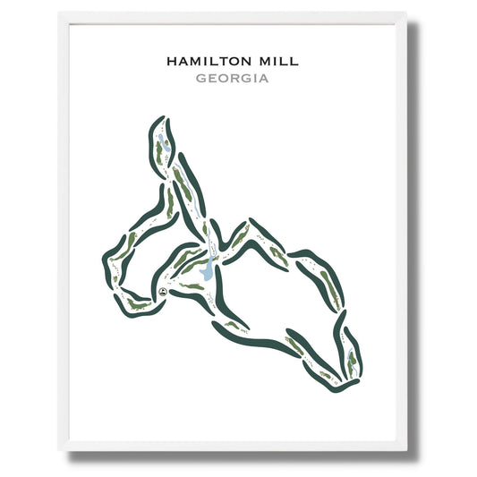 Hamilton Mill, Georgia - Printed Golf Courses