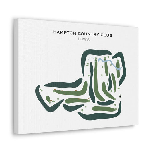 Hampton Country Club, Iowa - Printed Golf Courses