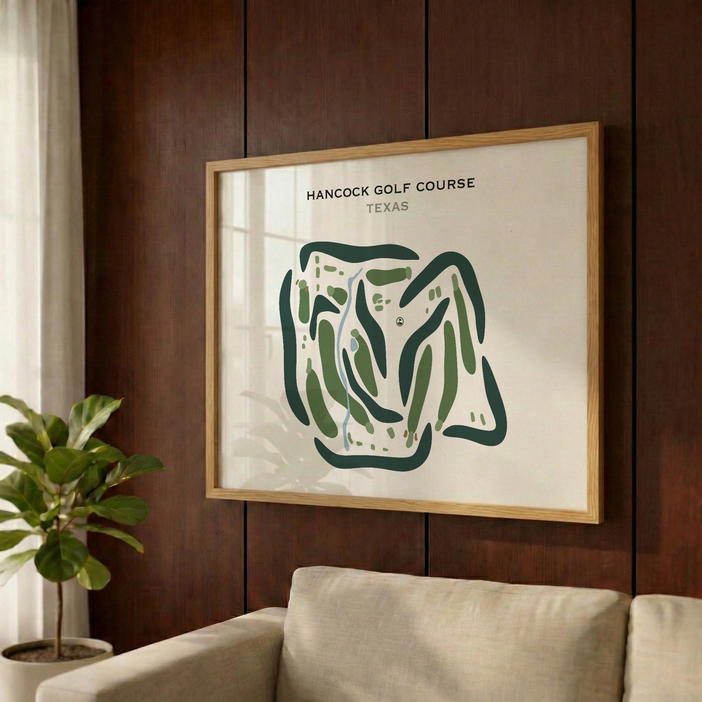 Hancock Golf Course, Texas - Printed Golf Courses