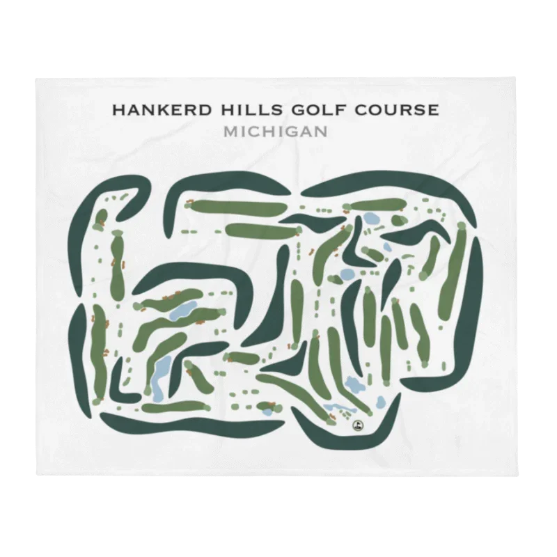 Hankerd Hills Golf Course, Michigan - Printed Golf Courses