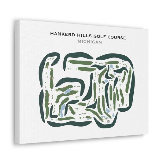 Hankerd Hills Golf Course, Michigan - Printed Golf Courses