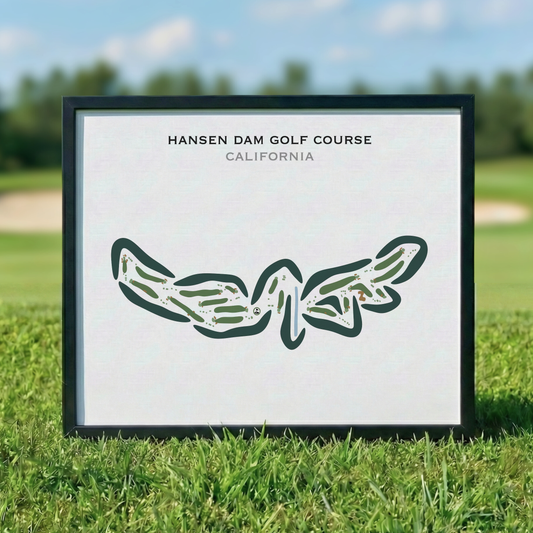 Hansen Dam Golf Course, California - Printed Golf Courses