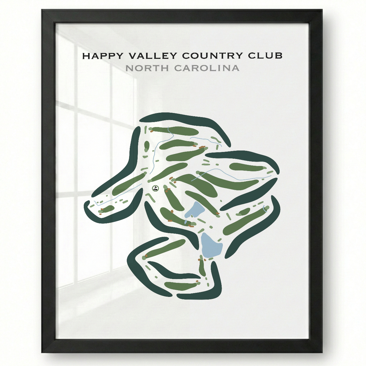 Happy Valley Country Club, North Carolina - Printed Golf Courses