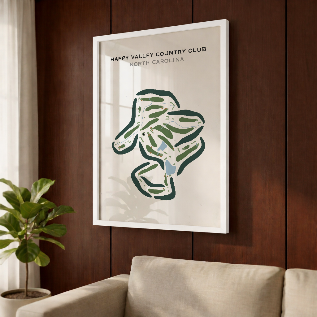 Happy Valley Country Club, North Carolina - Printed Golf Courses