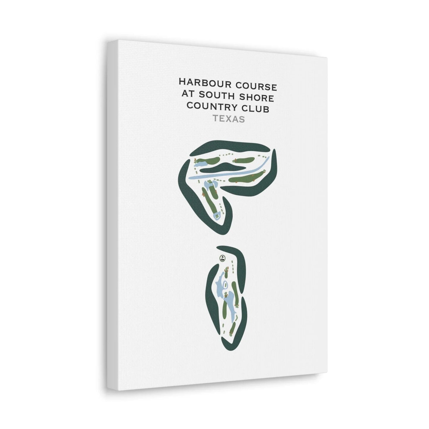 Harbour Course at South Shore Harbour Country Club, Texas - Printed Golf Courses