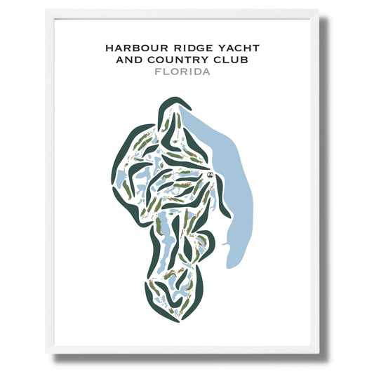 Harbour Ridge Yacht & Country Club, Florida - Printed Golf Courses