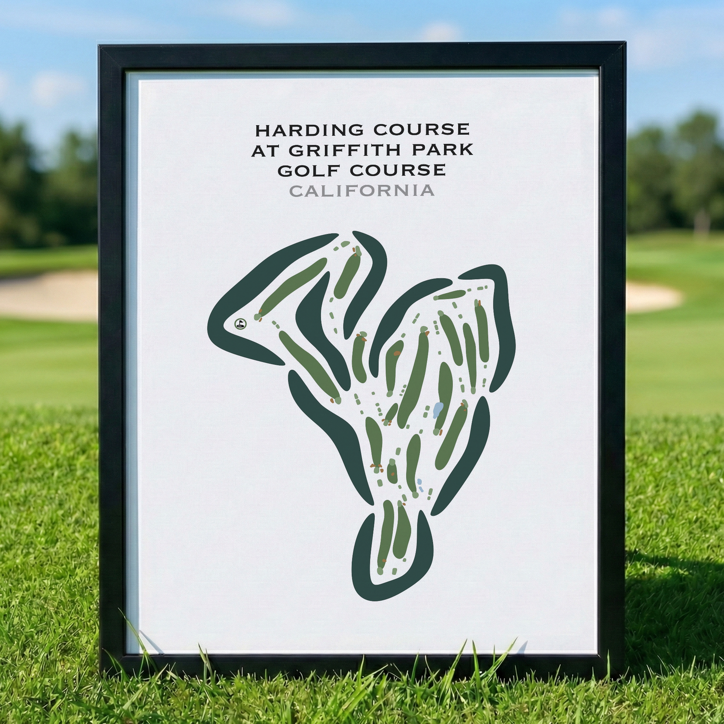 Harding at Griffith Park Golf Courses, California - Printed Golf Courses