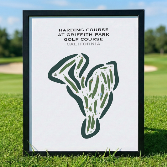 Harding at Griffith Park Golf Courses, California - Printed Golf Courses