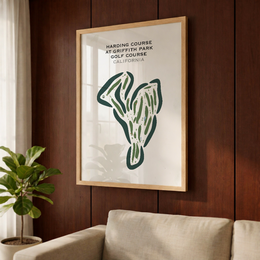Harding at Griffith Park Golf Courses, California - Printed Golf Courses