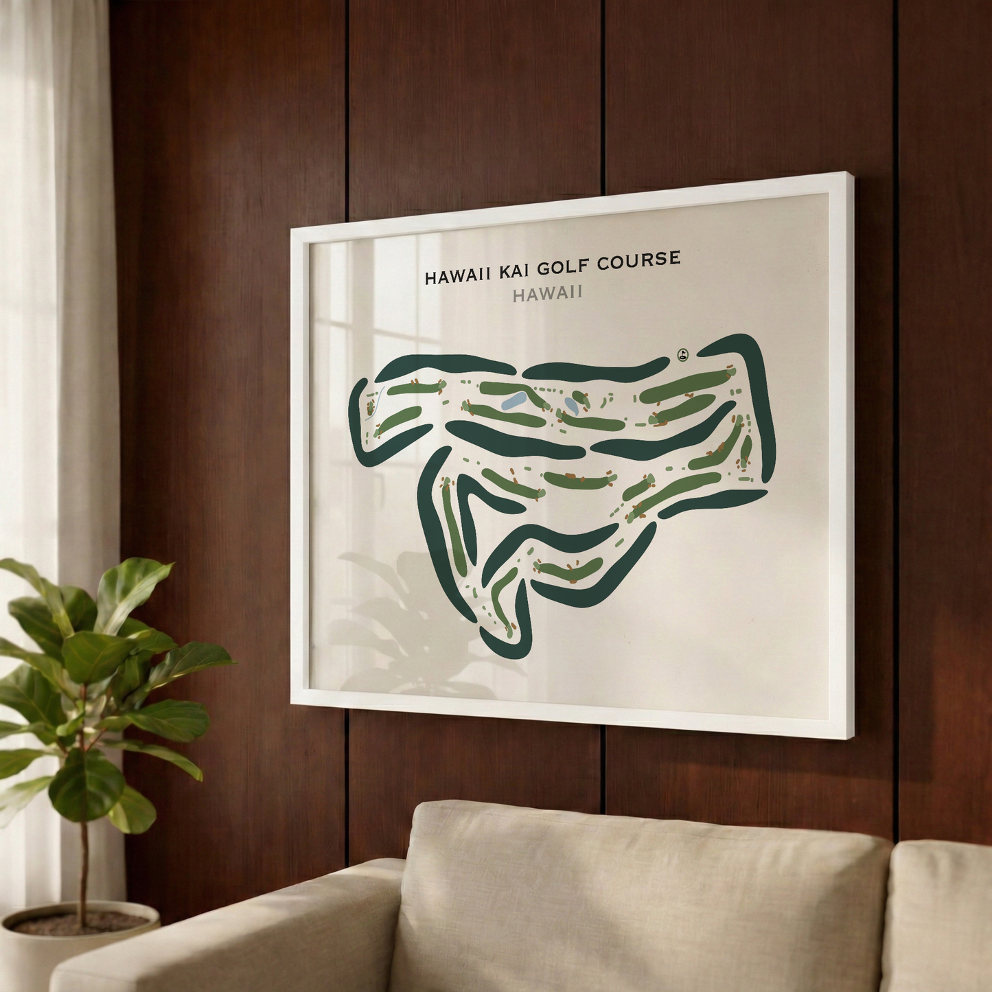 Hawaii Kai Golf Course, Hawaii - Printed Golf Courses