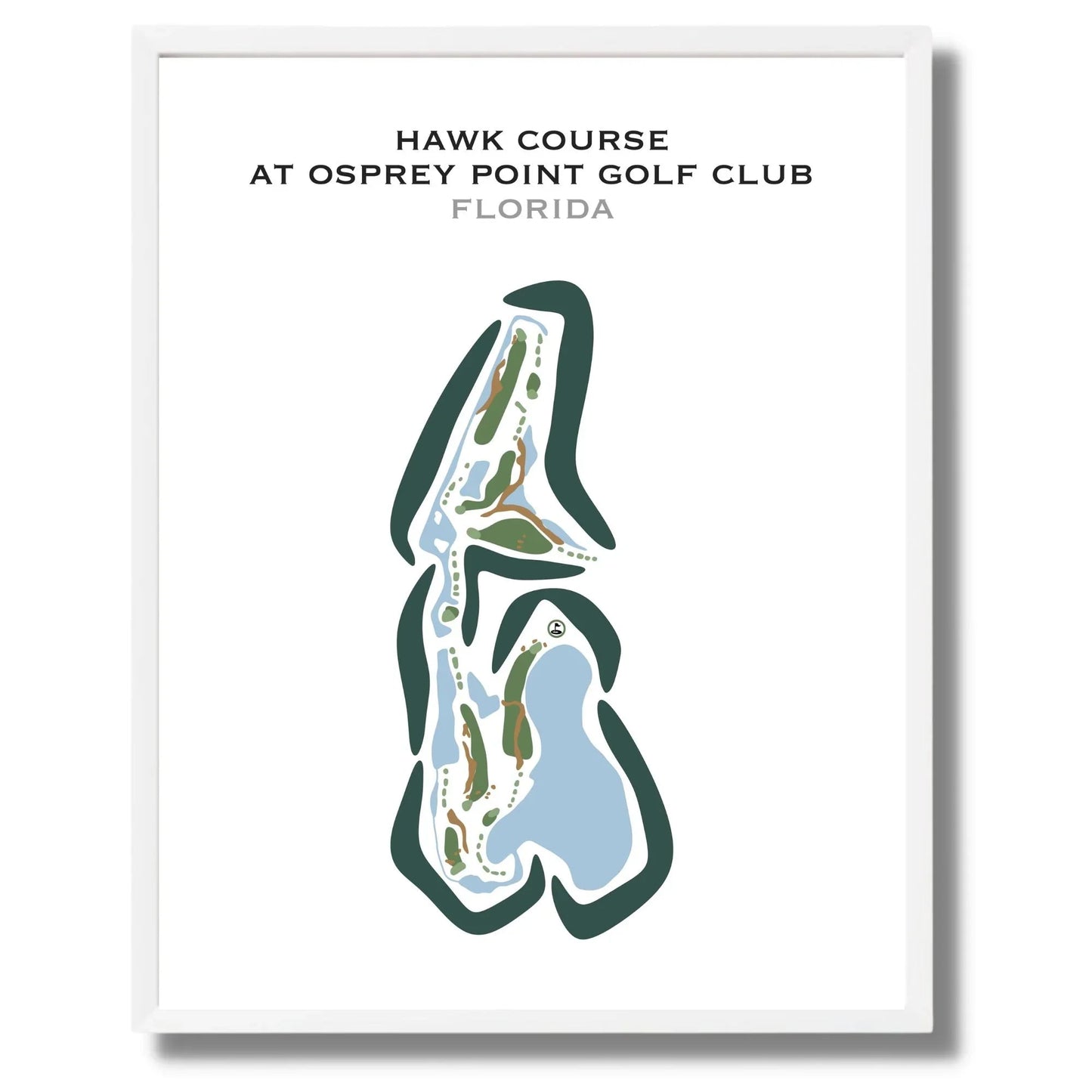 Hawk Course at Osprey Point Golf Club, Florida - Printed Golf Courses