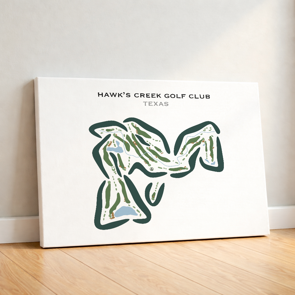 Hawk's Creek Golf Club, Texas - Printed Golf Courses