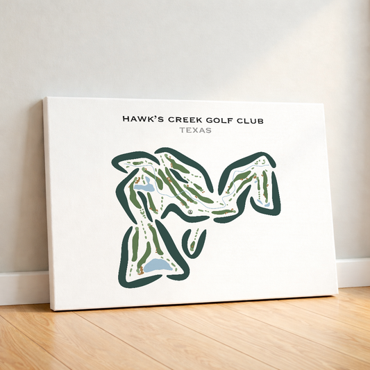 Hawk's Creek Golf Club, Texas - Printed Golf Courses