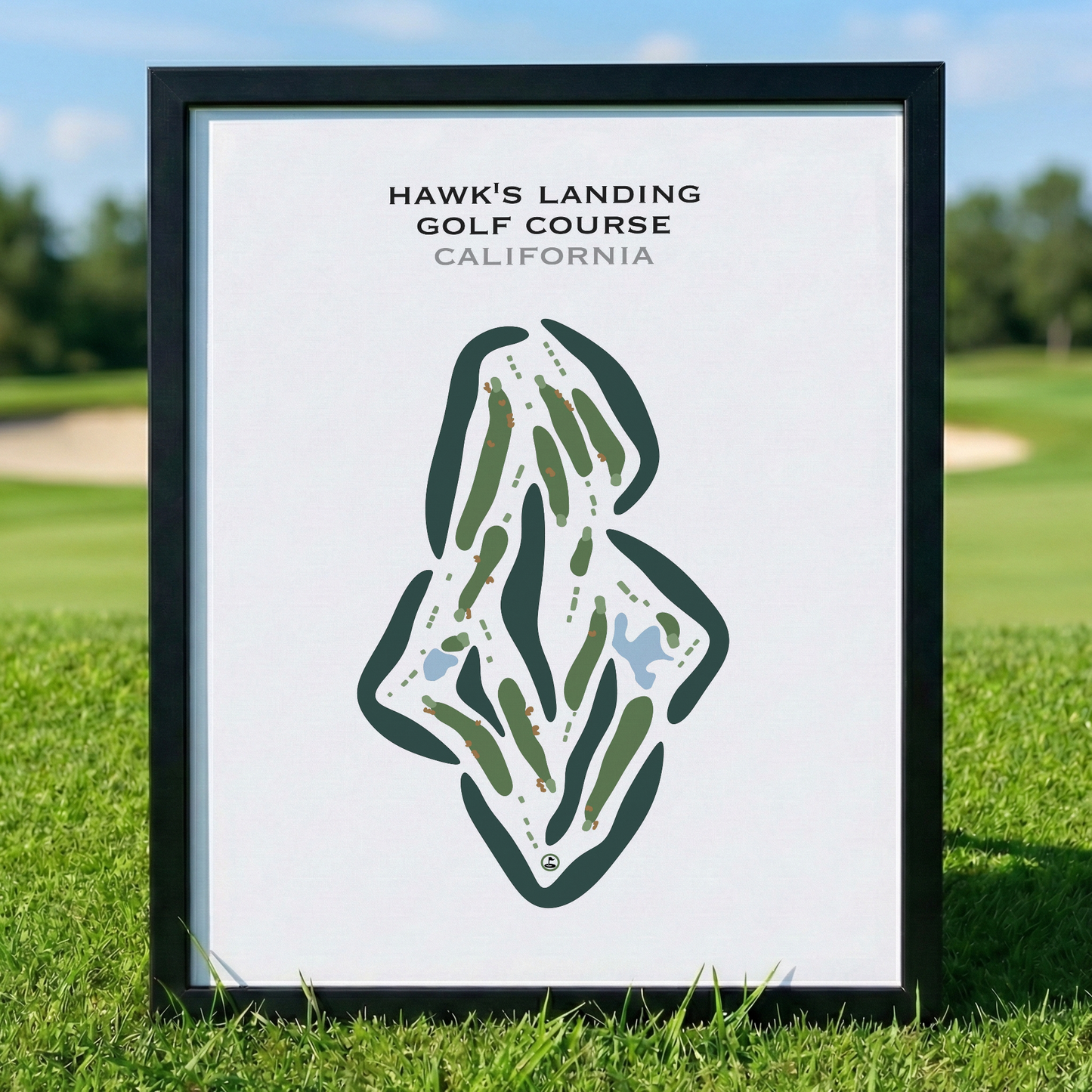 Hawk's Landing Golf Course, California - Printed Golf Courses