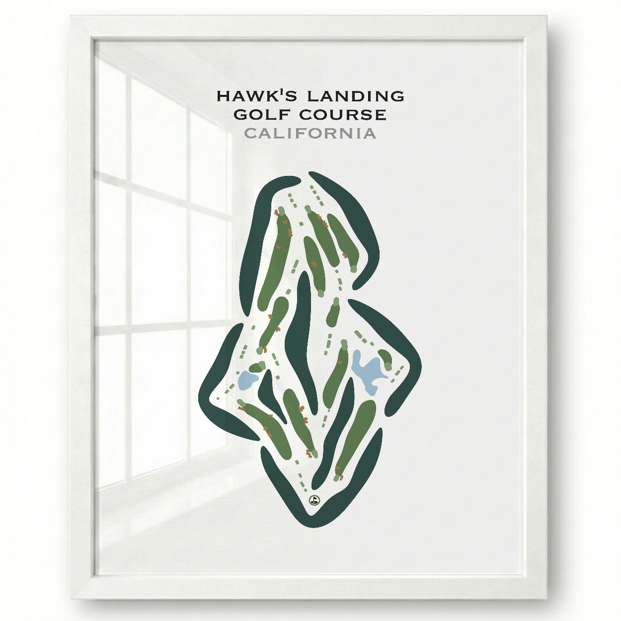 Hawk's Landing Golf Course, California - Printed Golf Courses