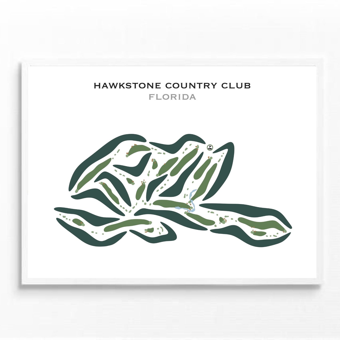 Hawkstone Country Club, Florida - Printed Golf Courses
