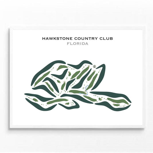 Hawkstone Country Club, Florida - Printed Golf Courses