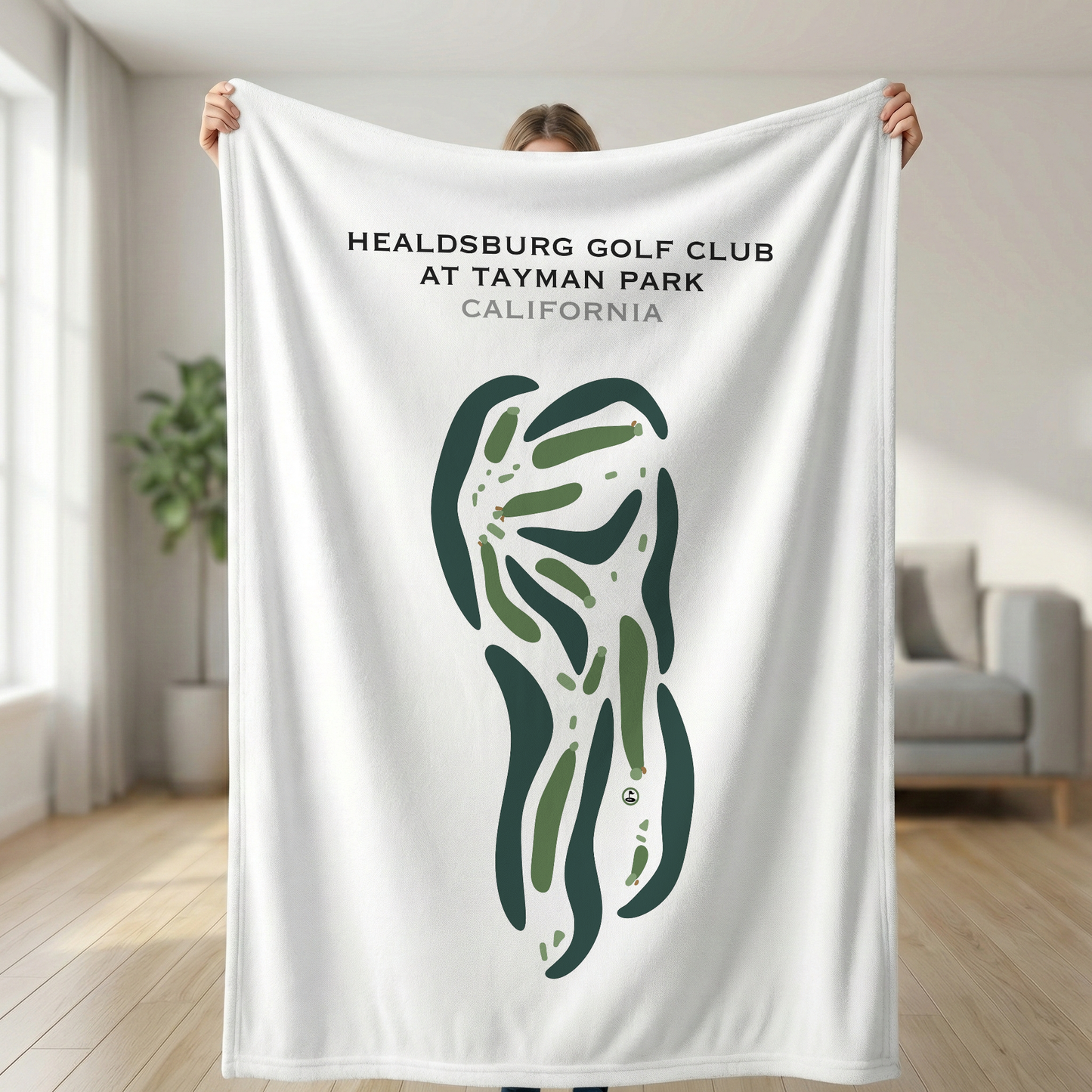 Healdsburg Golf Club at Tayman Park, California - Printed Golf Courses