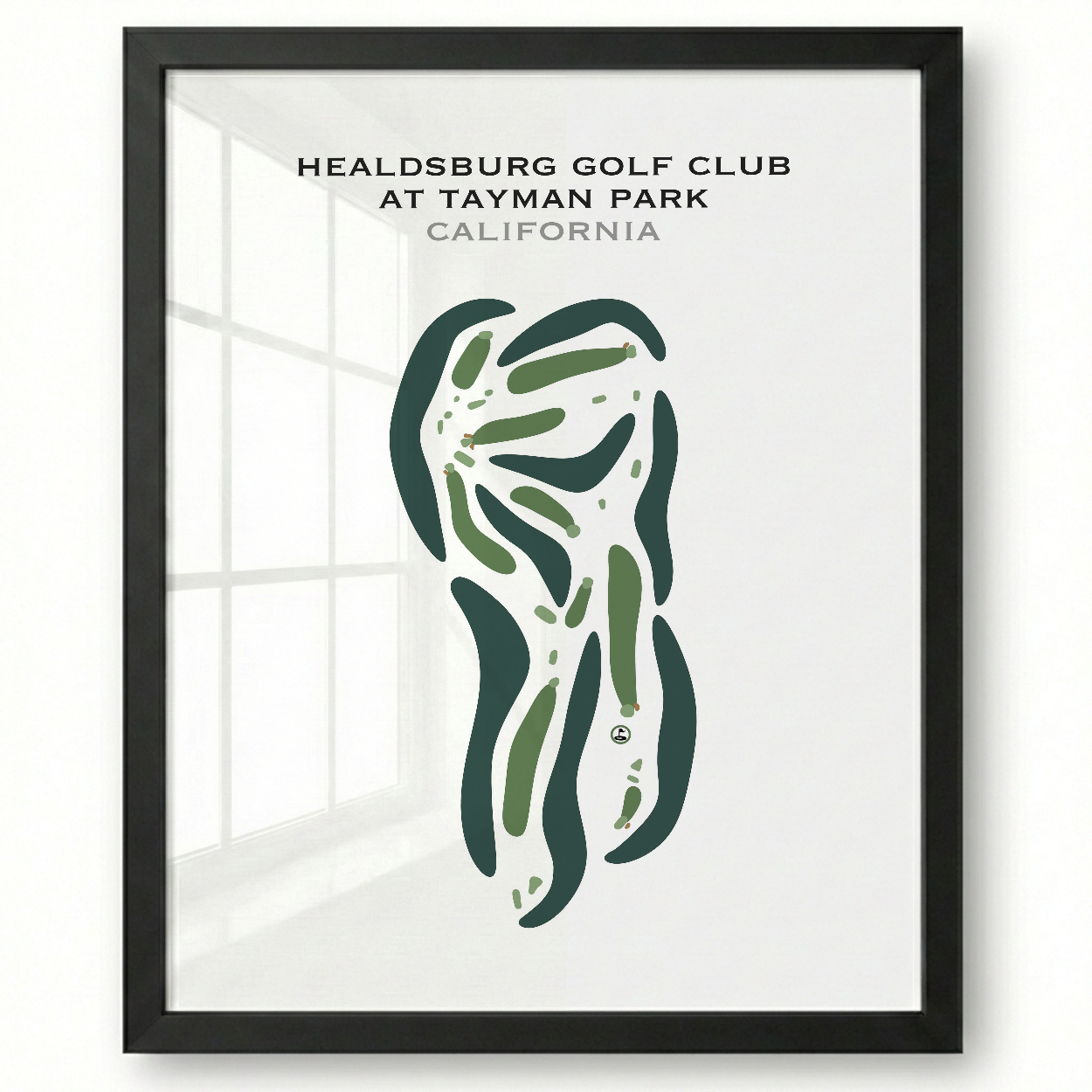 Healdsburg Golf Club at Tayman Park, California - Printed Golf Courses