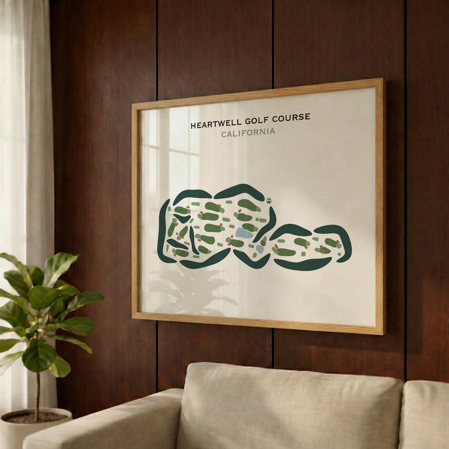 Heartwell Golf Course, California - Printed Golf Courses