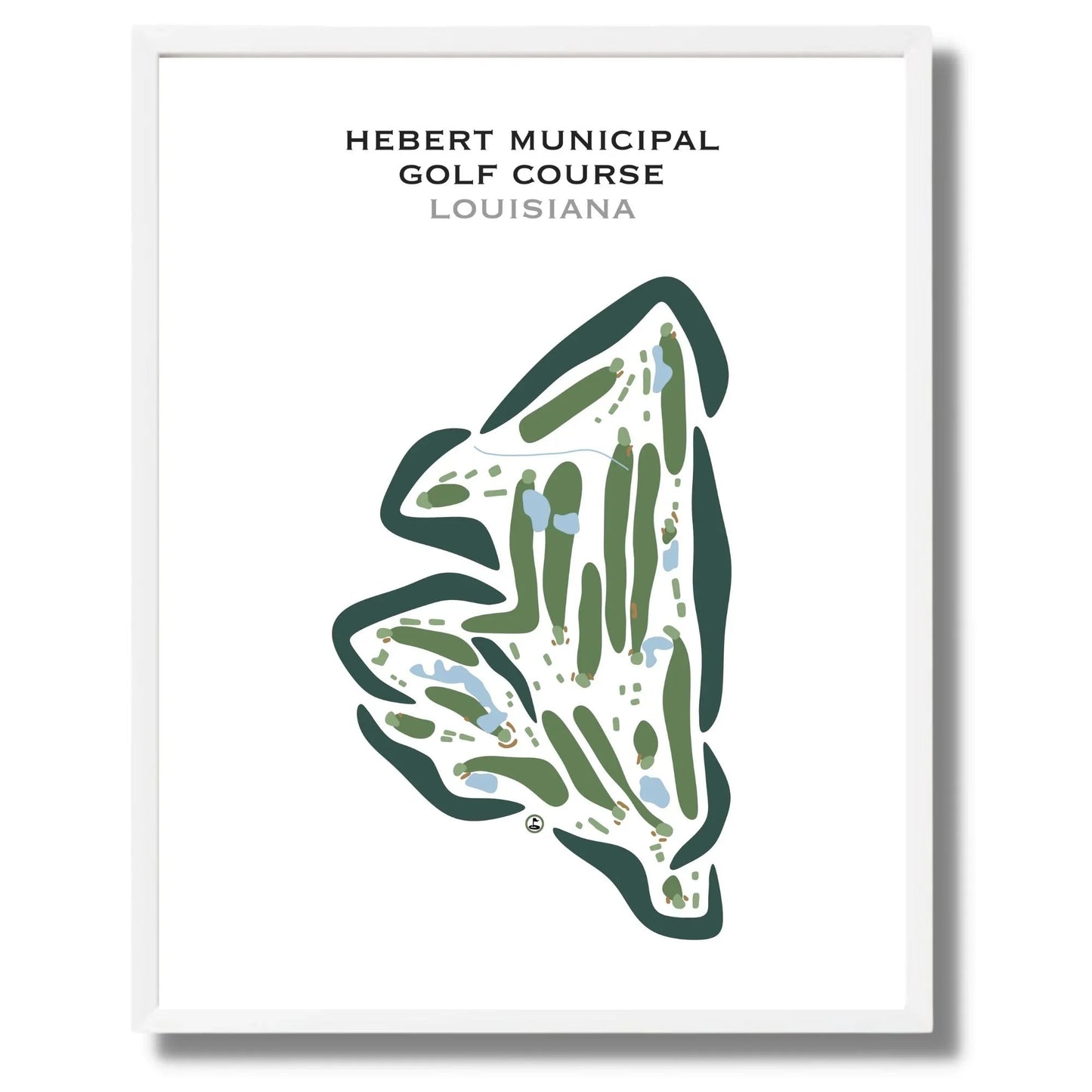 Hebert Municipal Golf Course, Louisiana - Printed Golf Courses