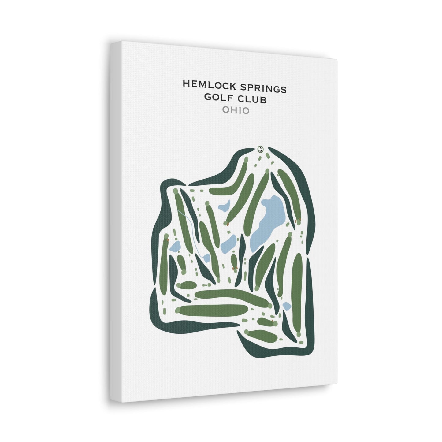 Hemlock Springs Golf Club, Ohio - Printed Golf Courses