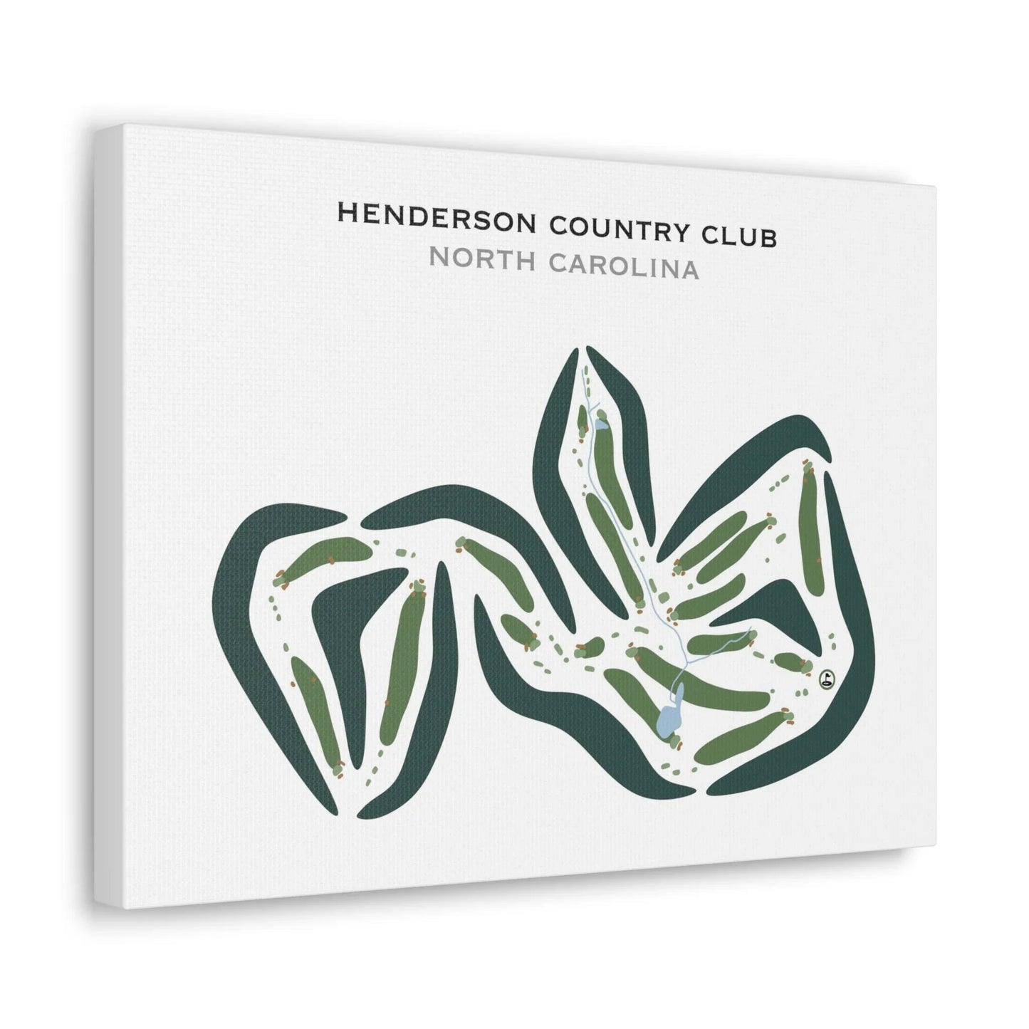 Henderson Country Club, North Carolina - Printed Golf Courses
