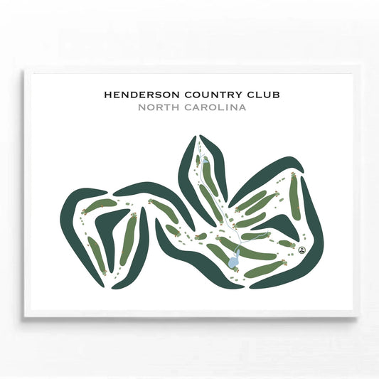 Henderson Country Club, North Carolina - Printed Golf Courses