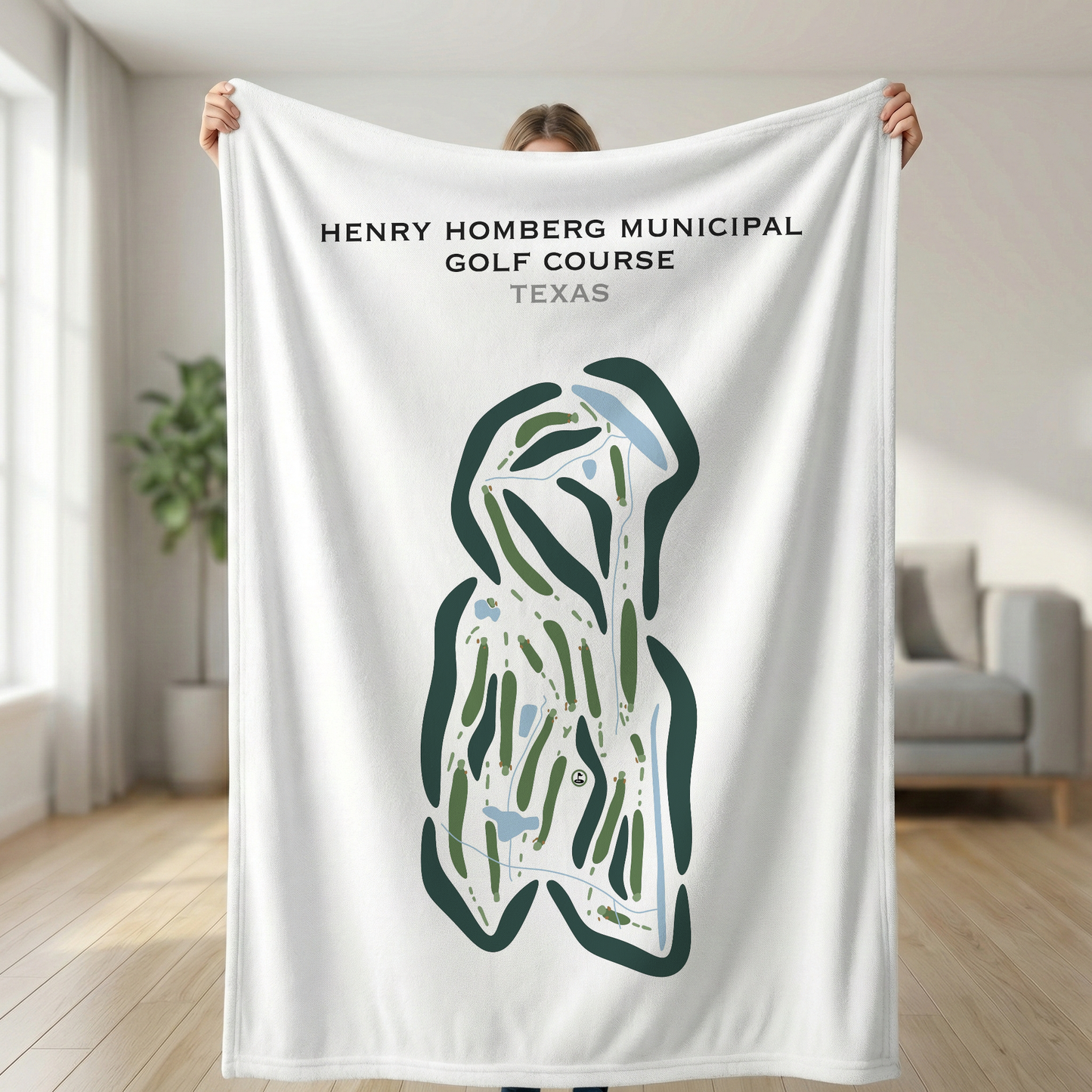 Henry Homberg Municipal Golf Course, Texas - Printed Golf Courses