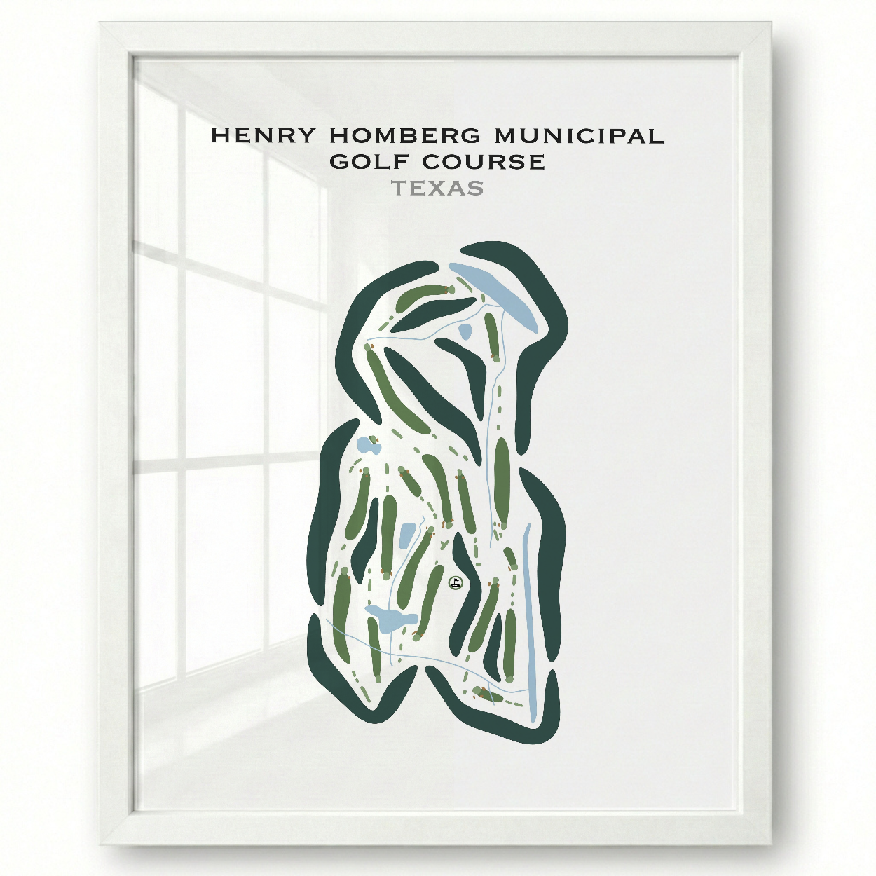 Henry Homberg Municipal Golf Course, Texas - Printed Golf Courses