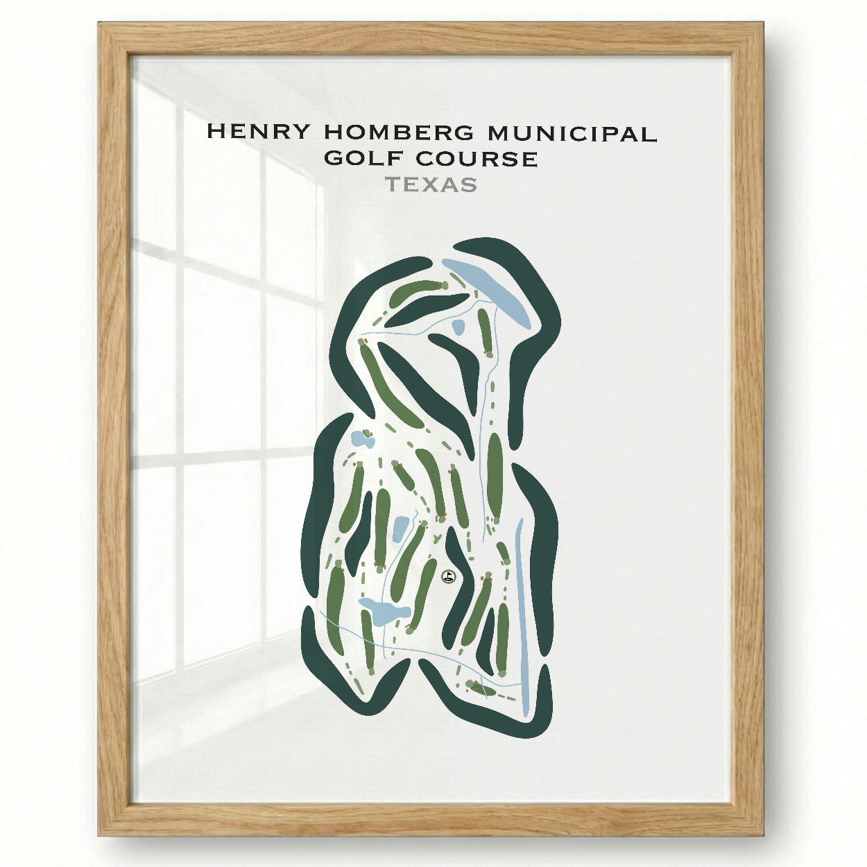 Henry Homberg Municipal Golf Course, Texas - Printed Golf Courses