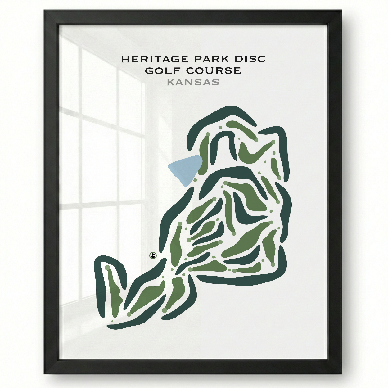 Heritage Park Disc Golf Course, Kansas - Printed Golf Courses