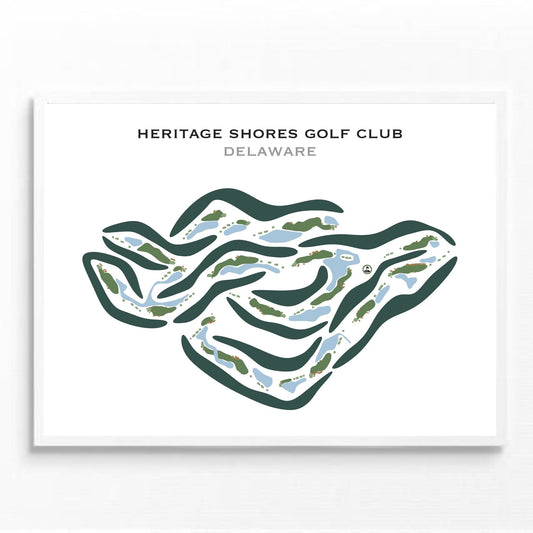 Heritage Shores Golf Club, Delaware - Printed Golf Courses