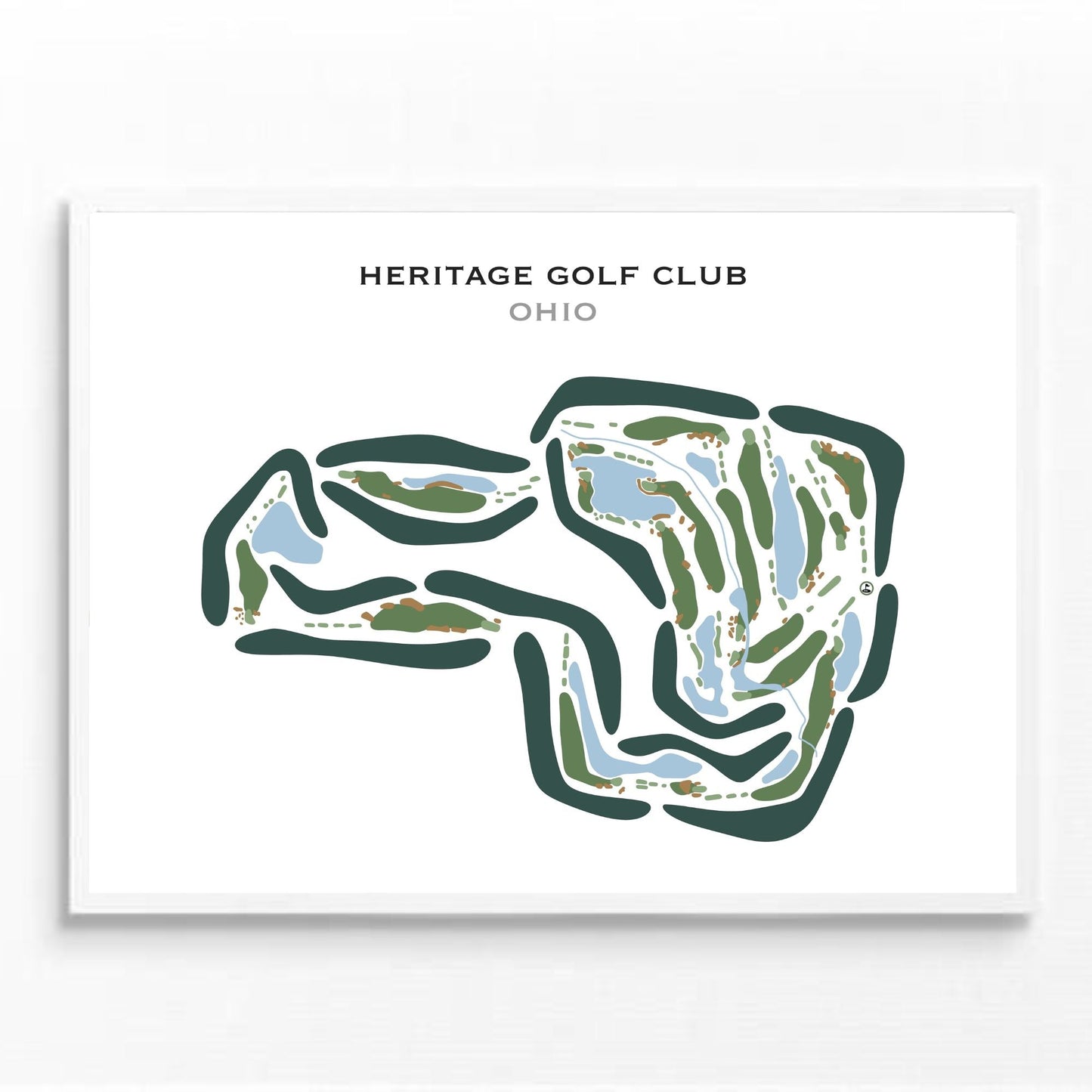 Heritage Golf Club, Ohio - Printed Golf Courses