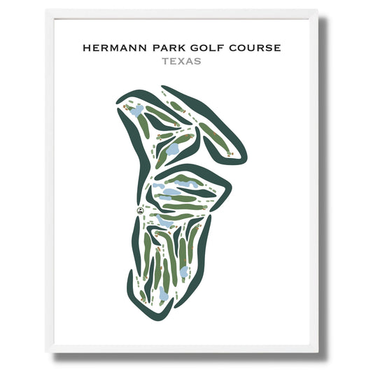 Hermann Park Golf Course, Texas - Printed Golf Courses
