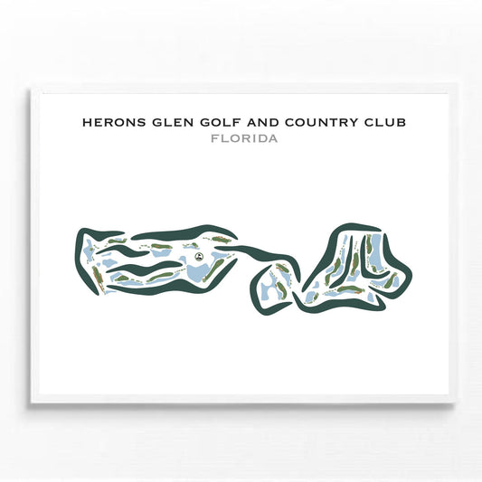 Herons Glen Golf & Country Club, Florida - Printed Golf Courses