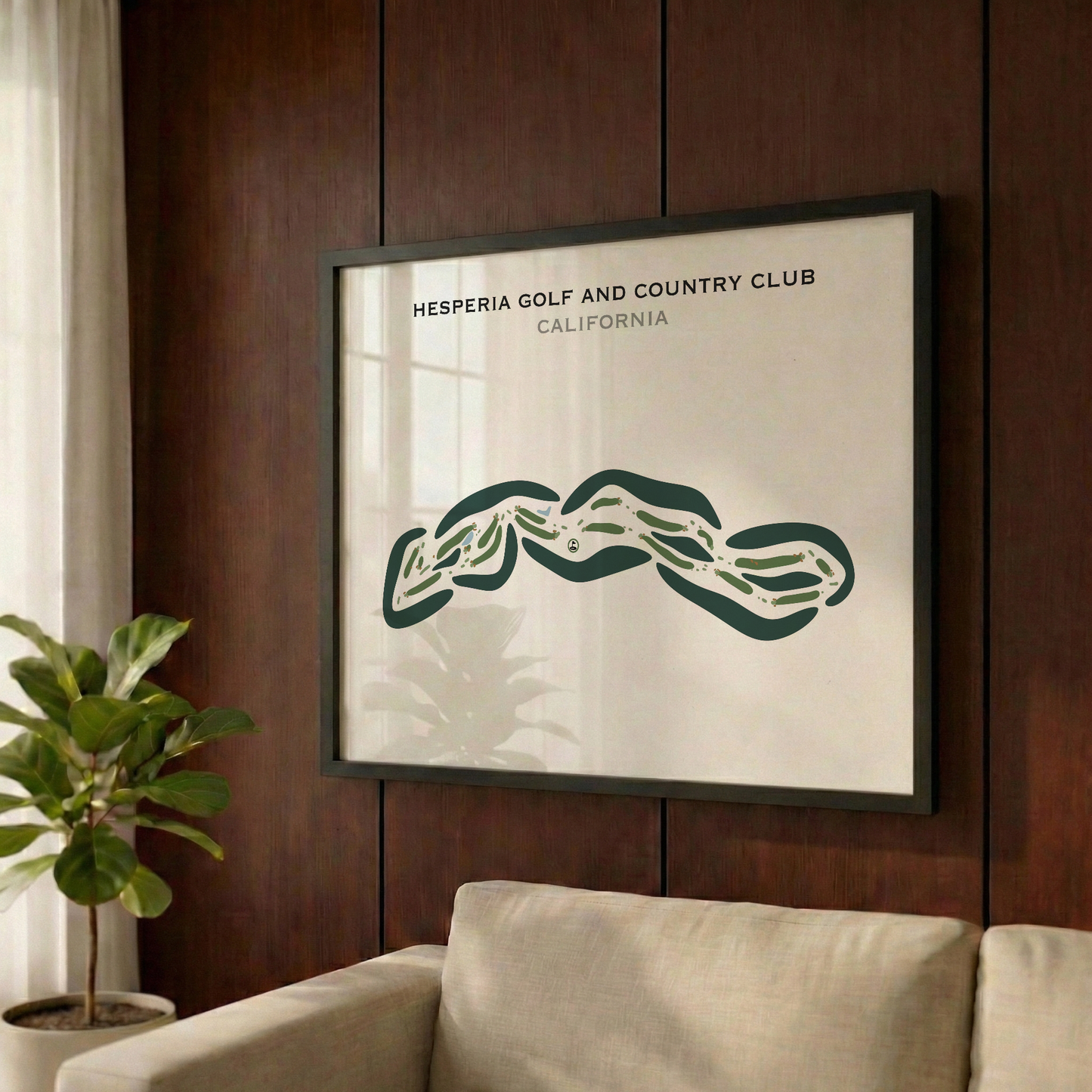 Hesperia Golf & Country Club, California - Printed Golf Courses