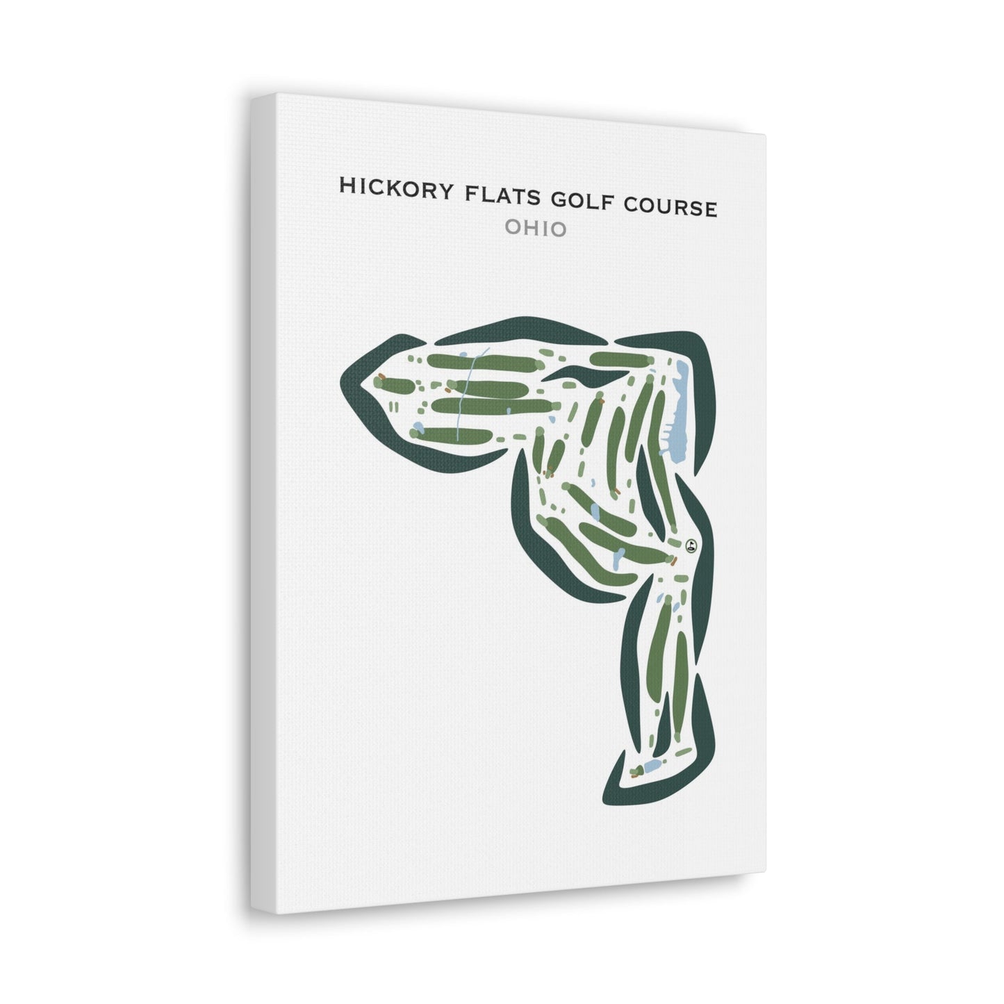Hickory Flats Golf Course, Ohio - Printed Golf Courses