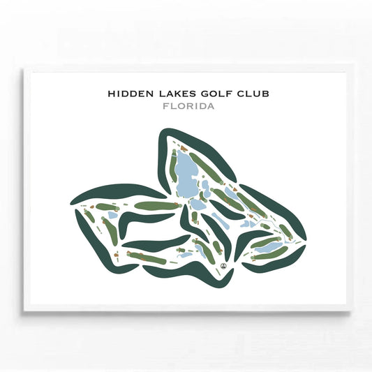 Hidden Lakes Golf Club, Florida - Printed Golf Courses