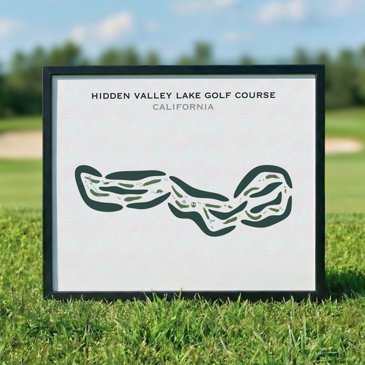 Hidden Valley Lake Golf Course, California - Printed Golf Courses