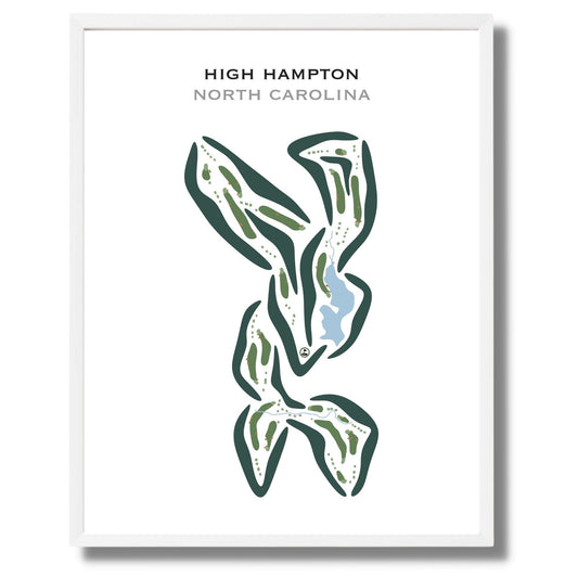 High Hampton, North Carolina - Printed Golf Courses