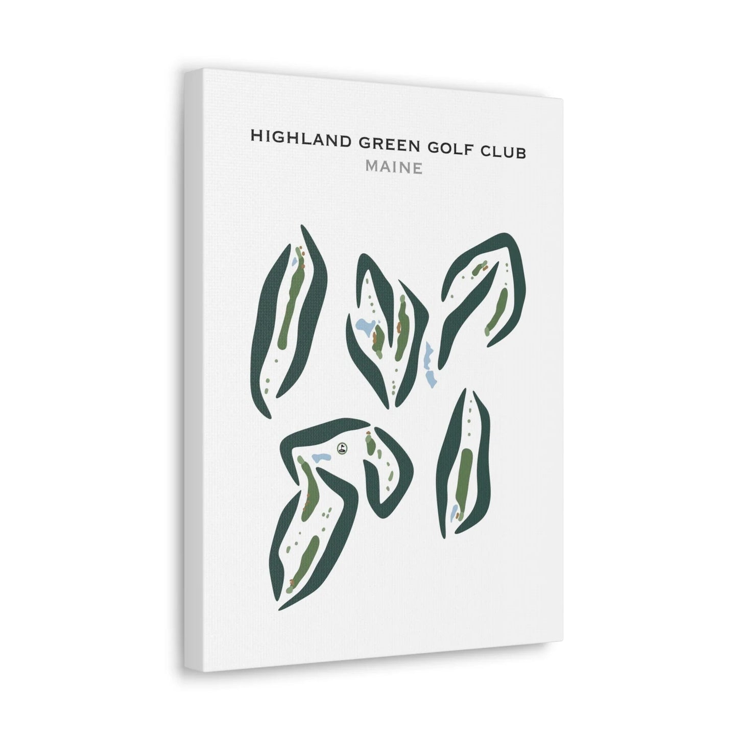 Highland Green Golf Club, Maine - Printed Golf Courses