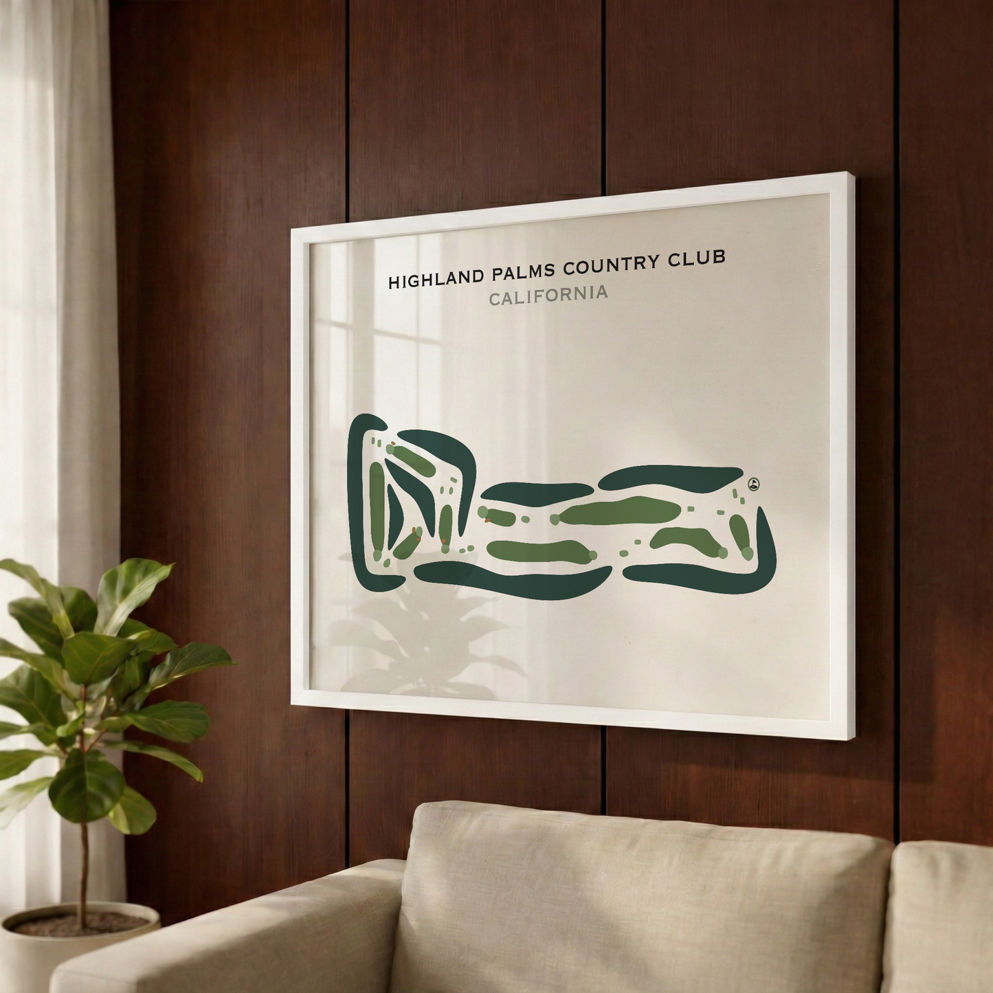 Highland Palms Country Club, California - Printed Golf Courses