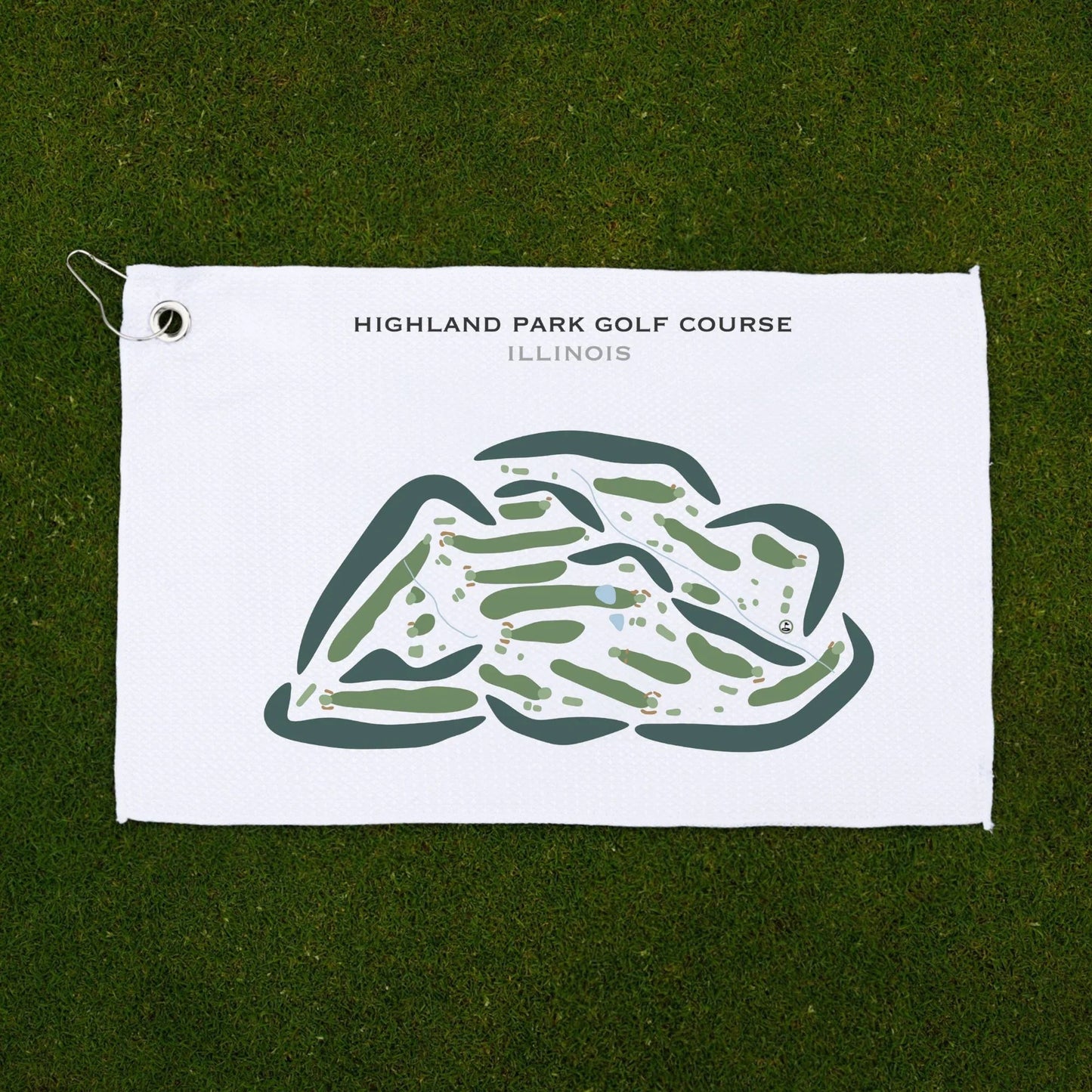 Highland Park Golf Course, Illinois - Printed Golf Courses